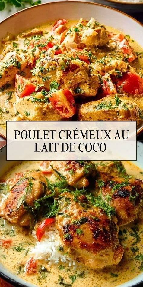 Poulet Crémeux au Lait de Coco