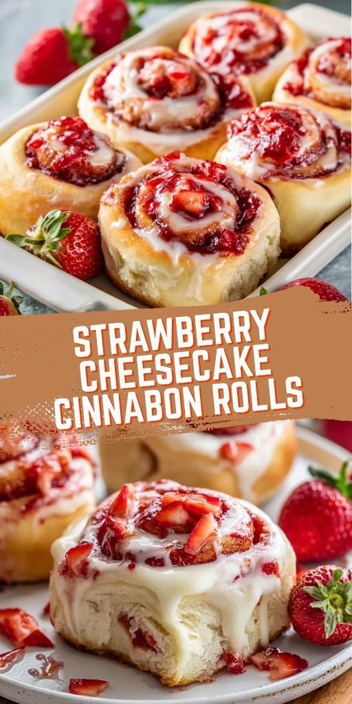 Homemade Strawberry Cinnamon Rolls
