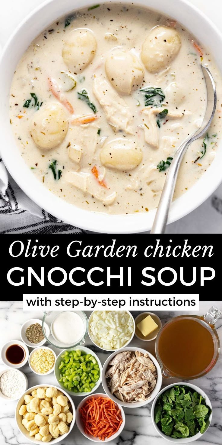Olive Garden Chicken Gnocchi Soup Recipe