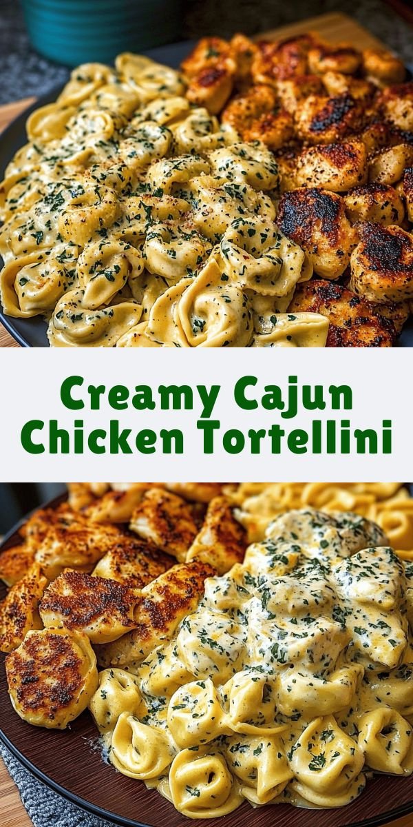 Irresistibly Creamy Cajun Chicken Tortellini in Velveeta Garlic Cheese Sauce for Quick Comfort Fo...