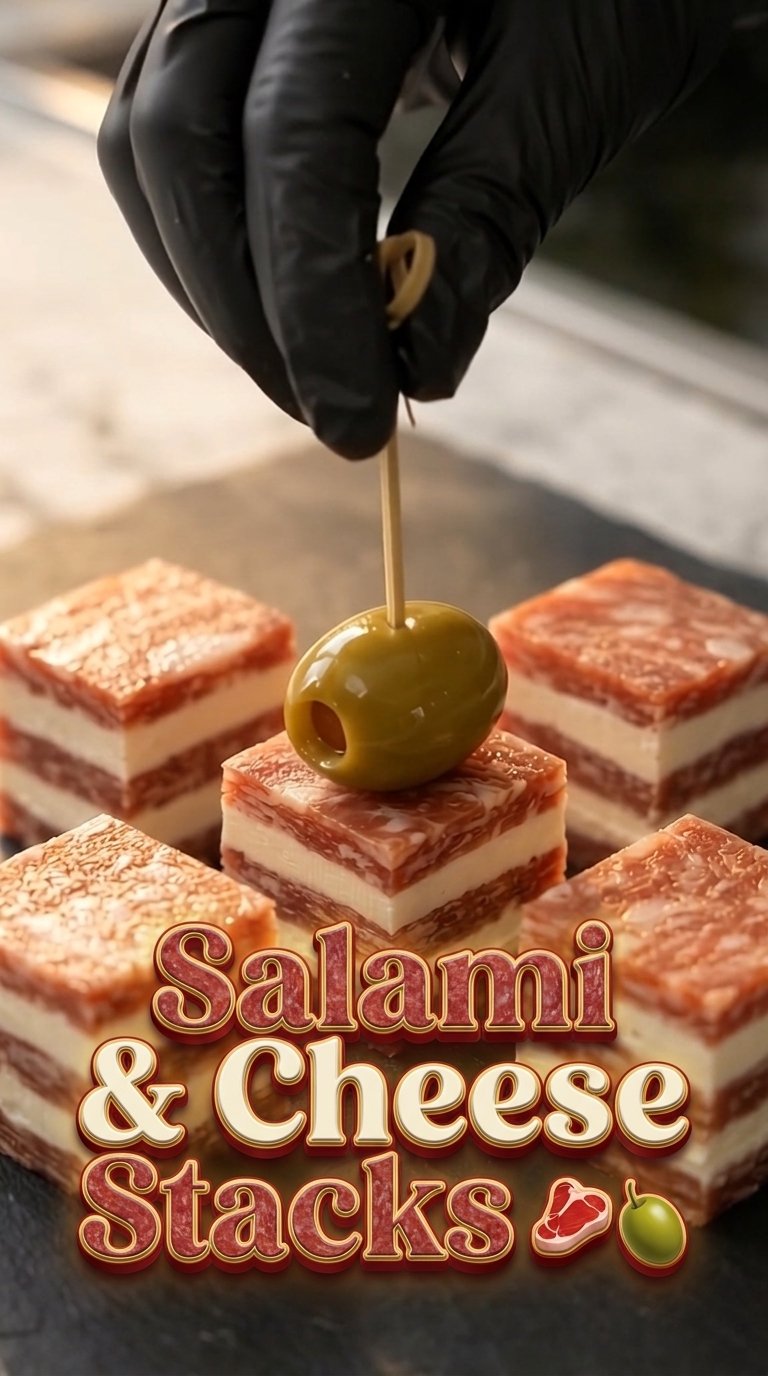 Salami & Cheese Stacks: Perfect Bite-Sized Party Snacks