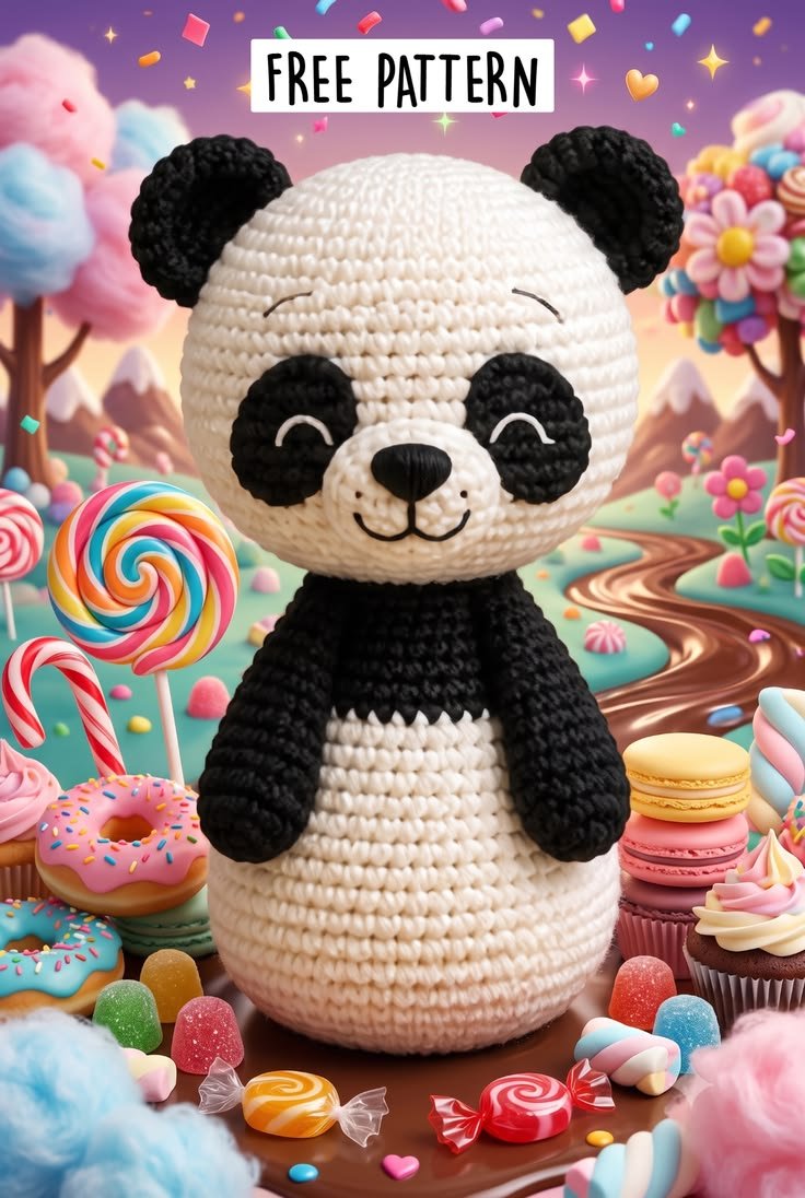 Panda Amigurumi Free Pattern
