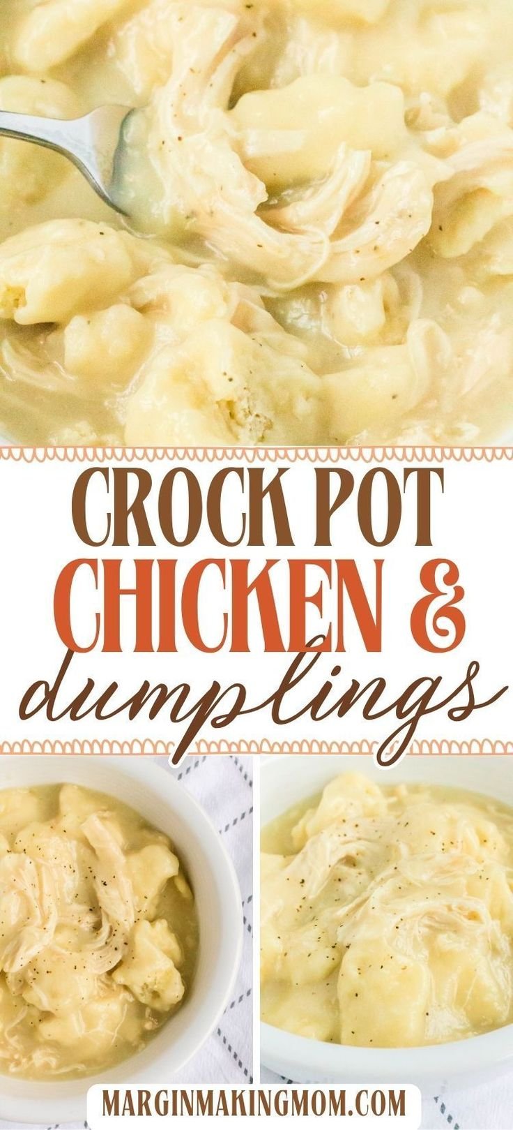 Easy Crock Pot Chicken and Dumplings Homemade