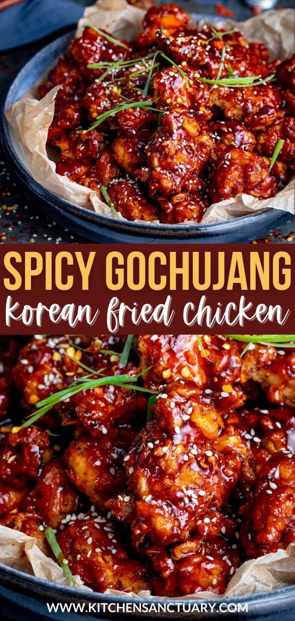 Spicy Gochujang Korean Fried Chicken
