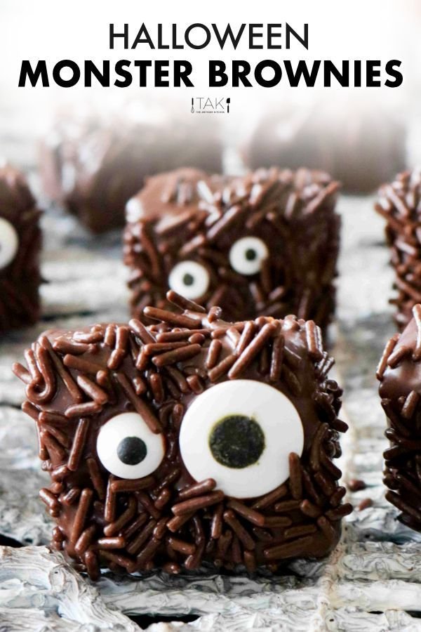 Easy Halloween Brownies | Monsters