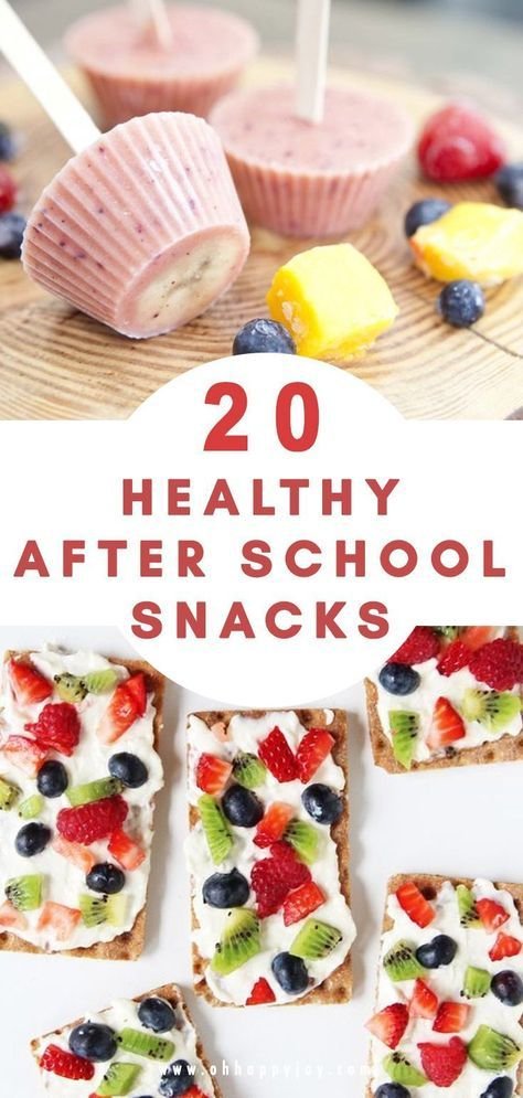 20 Healthy After School Snack Ideas For Kids - Oh Happy Joy!