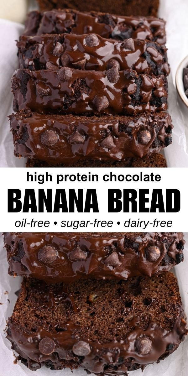 High Protein Chocolate Banana Bread