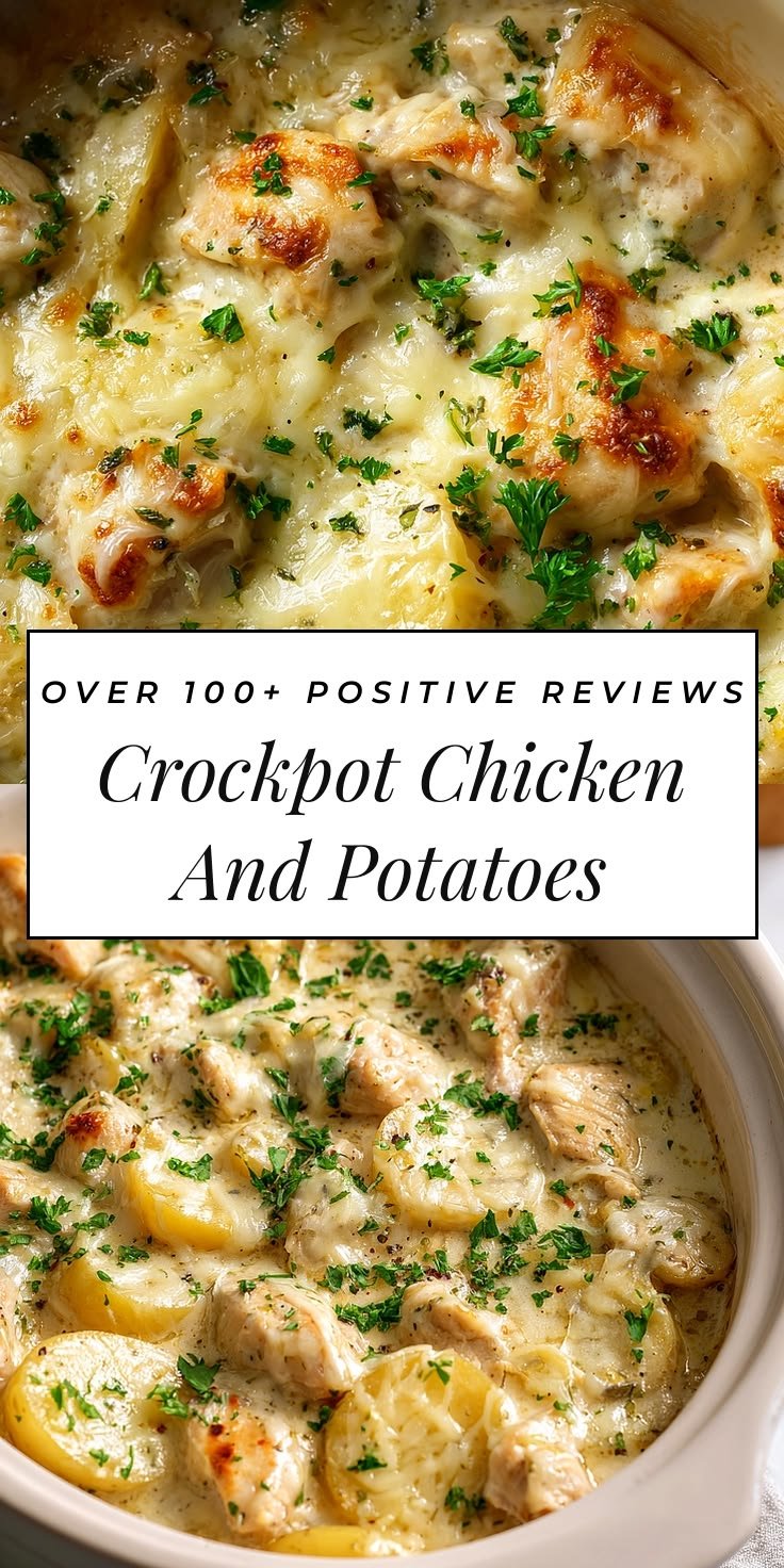 Perfect Crockpot Garlic Parmesan Chicken And Potatoes