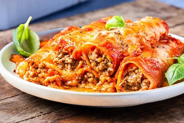 Cannelloni mit Hackfleisch - wie beim Italiener