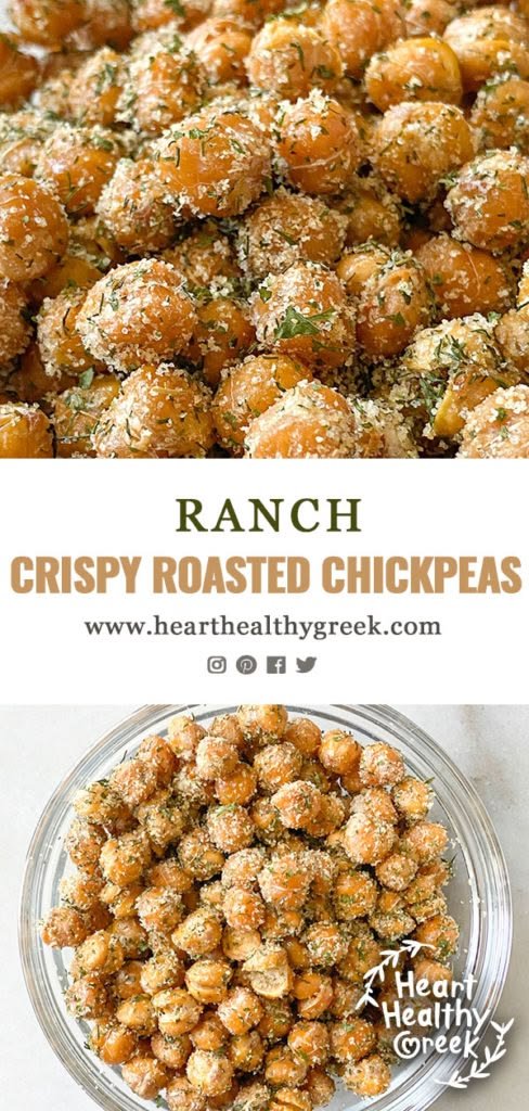 Heart Healthy Greek Crispy Roasted Chickpeas | Healthy snacks easy, Heart healthy recipes, Recetas fitness