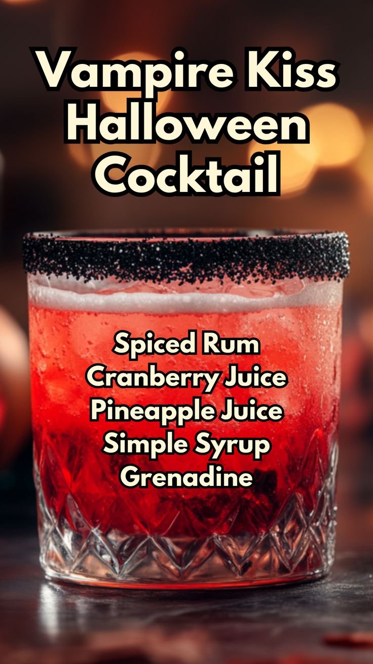 Vampire Kiss Halloween Cocktail