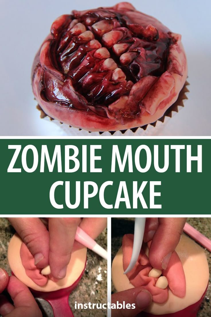 Zombie Mouth Cupcake