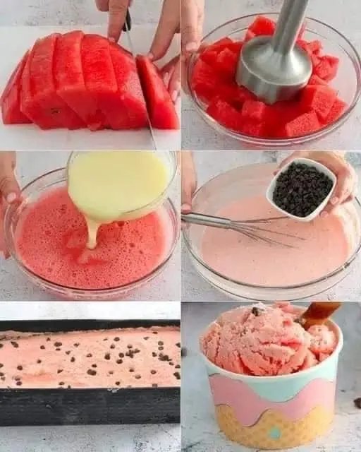 Wassermelonen-Eiscreme