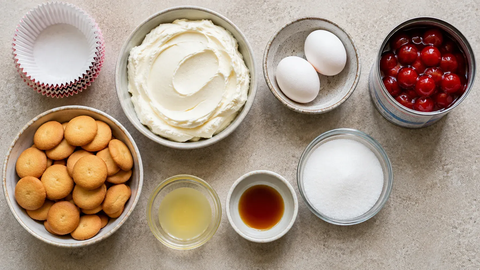 Mini Cheesecakes with Vanilla Wafers