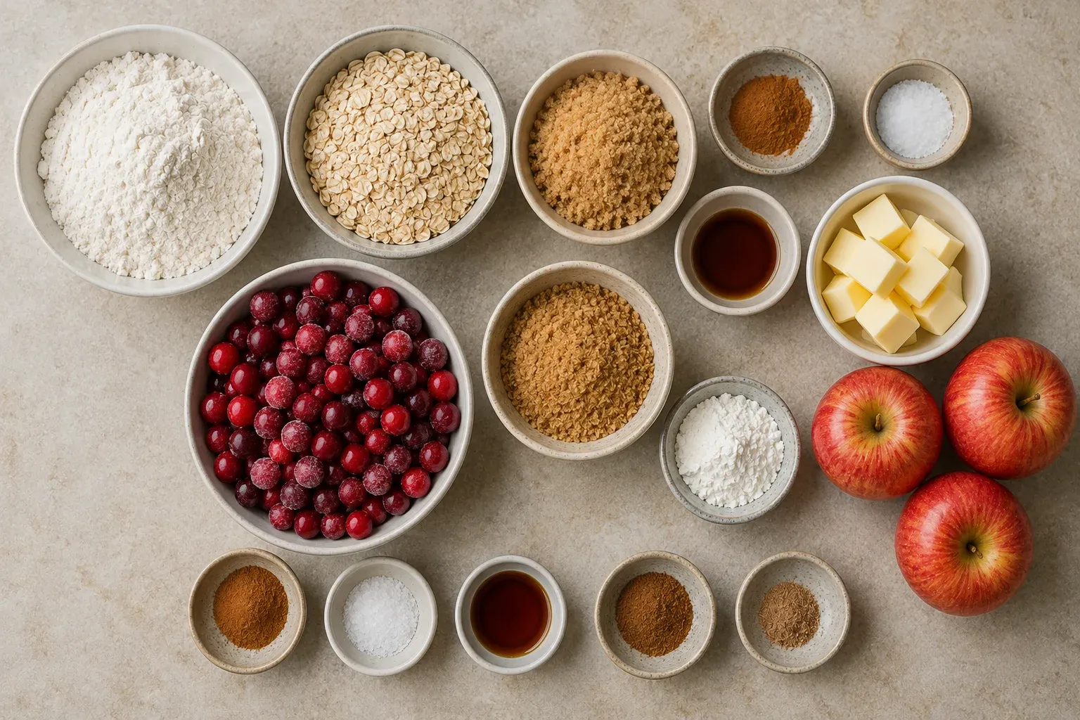 Cranberry Apple Crisp With Oats