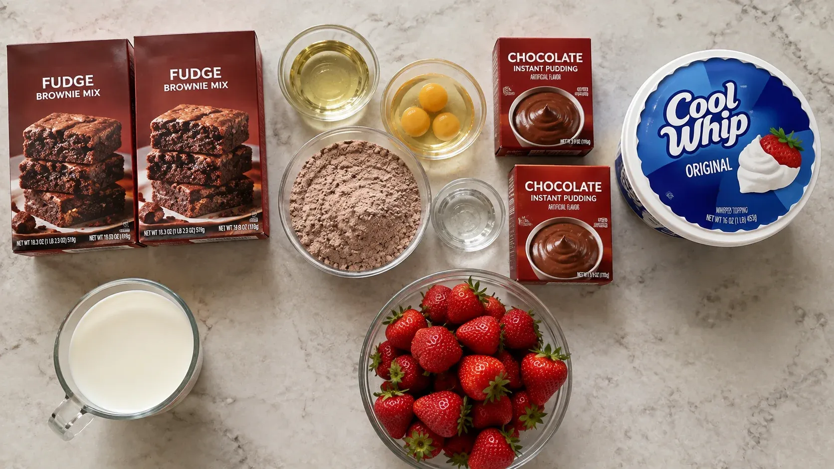 Q5jsyiyuPdiLPD0pAkpvThB5niYSKmWZo58r4RA9 Festive Layers of Brownie Strawberry Trifle Goodness