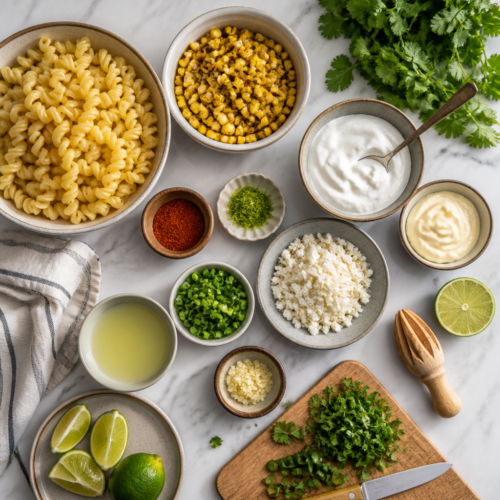 Grilled Corn Elote Pasta Salad Greek Yogurt