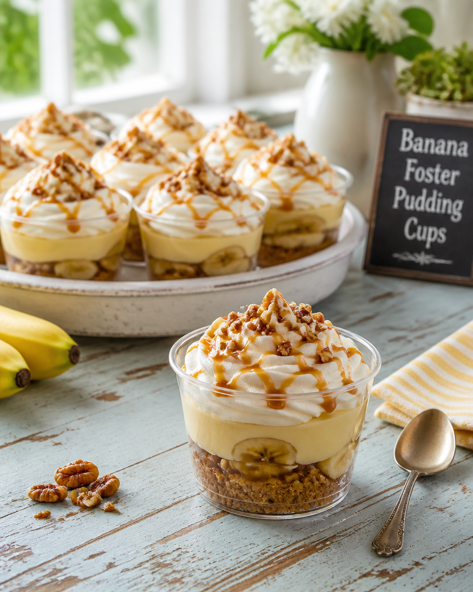 Banana Foster Pudding Cups