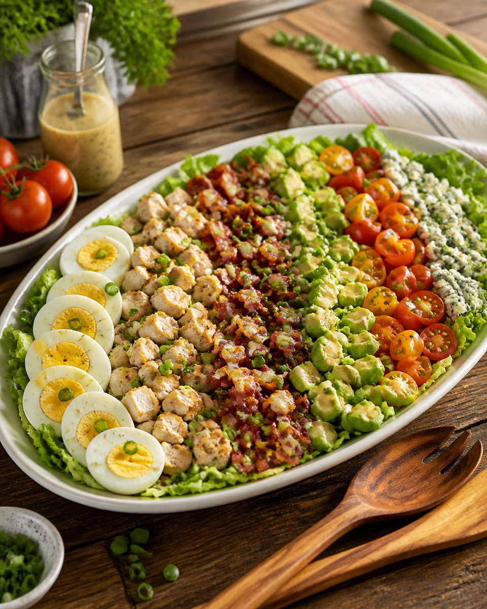 Cobb Salad with Blue Cheese Dressing