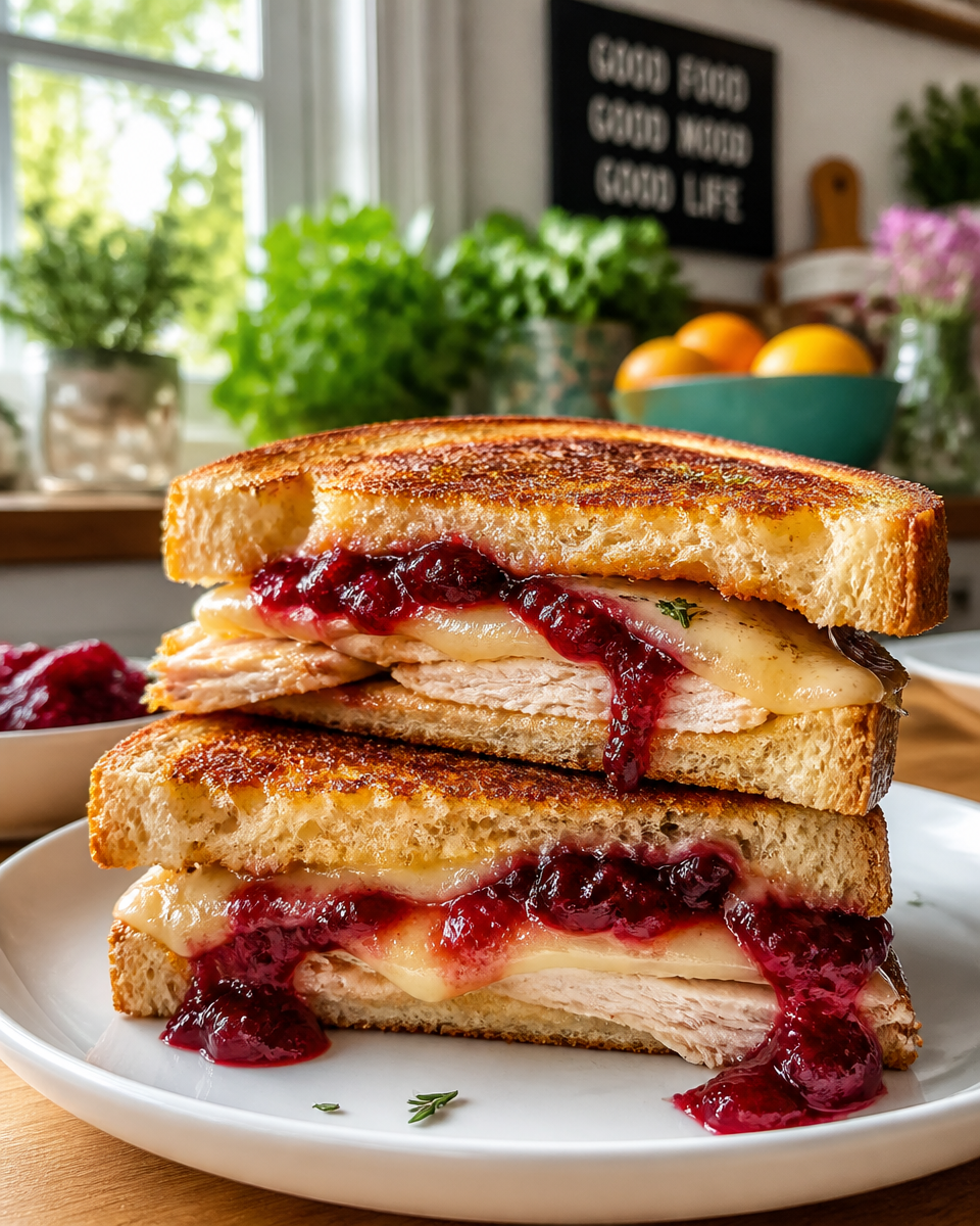 Smoked Turkey and Cranberry Panini