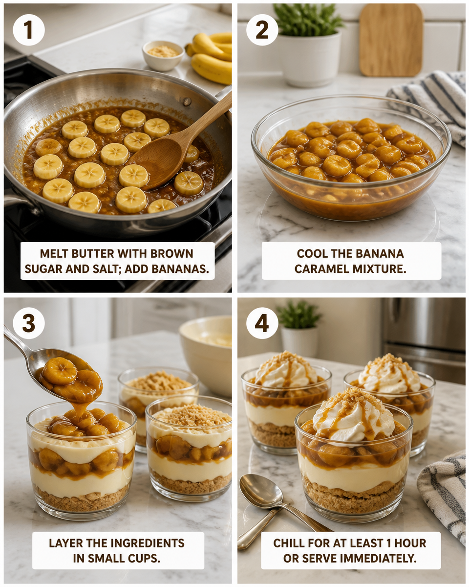 Banana Foster Pudding Cups