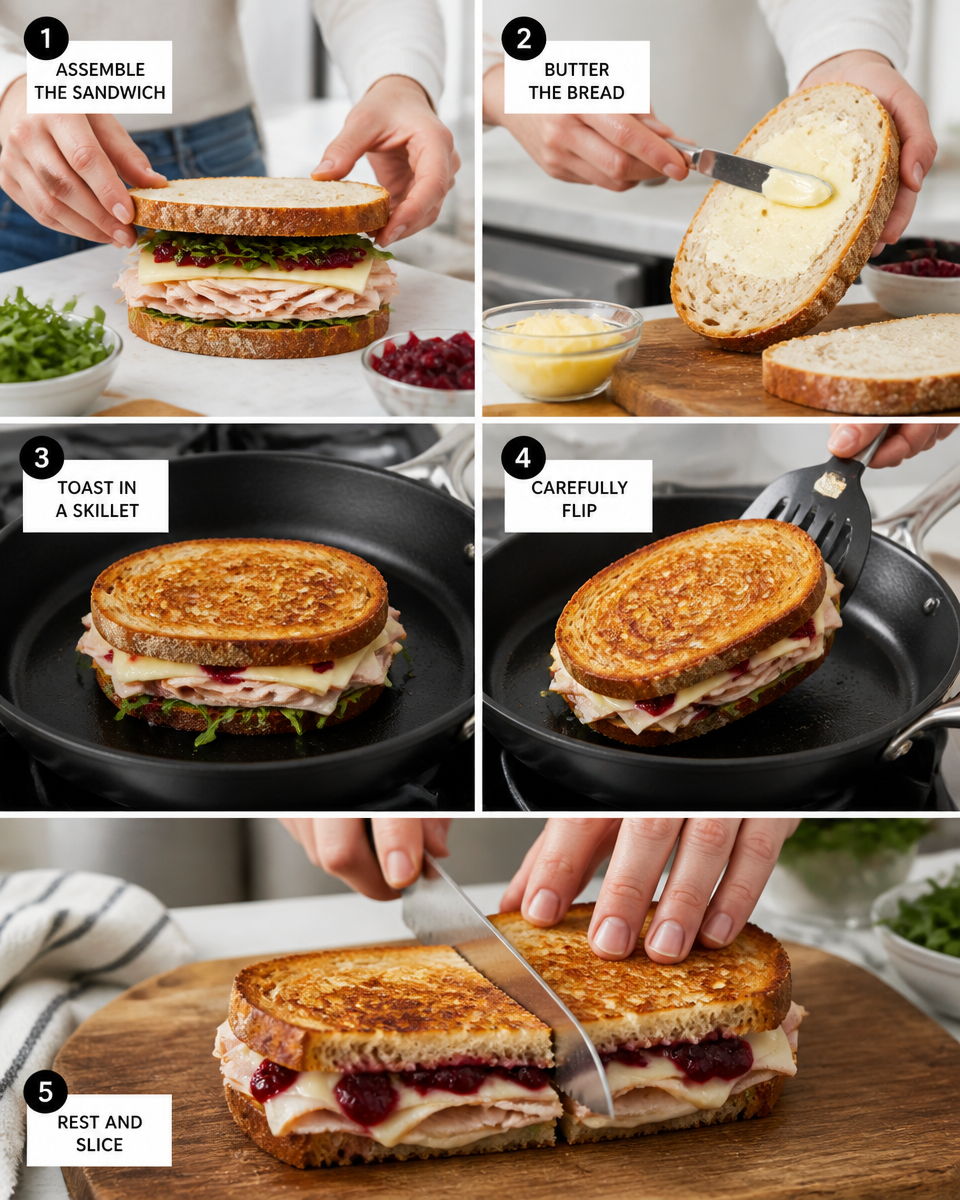 Smoked Turkey and Cranberry Panini