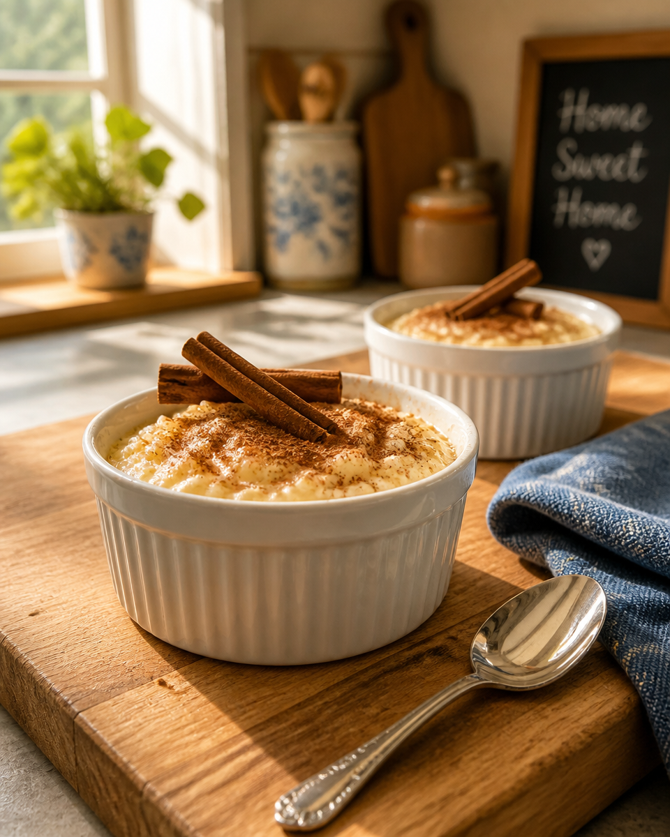 Easy Rice Pudding — Vanilla Cinnamon Stovetop