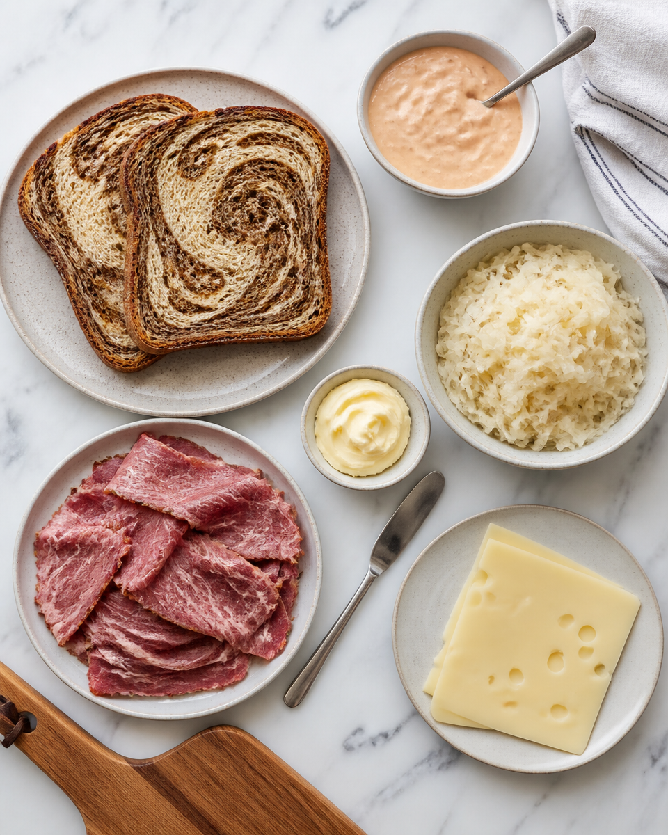 Easy Reuben Sandwich — Corned Beef Sauerkraut
