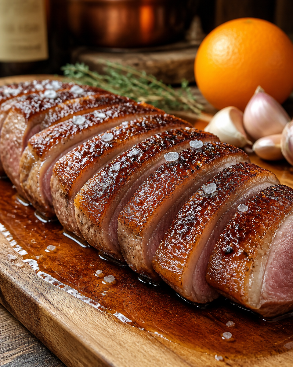 Easy Duck Breast — Pan Seared Orange Glaze