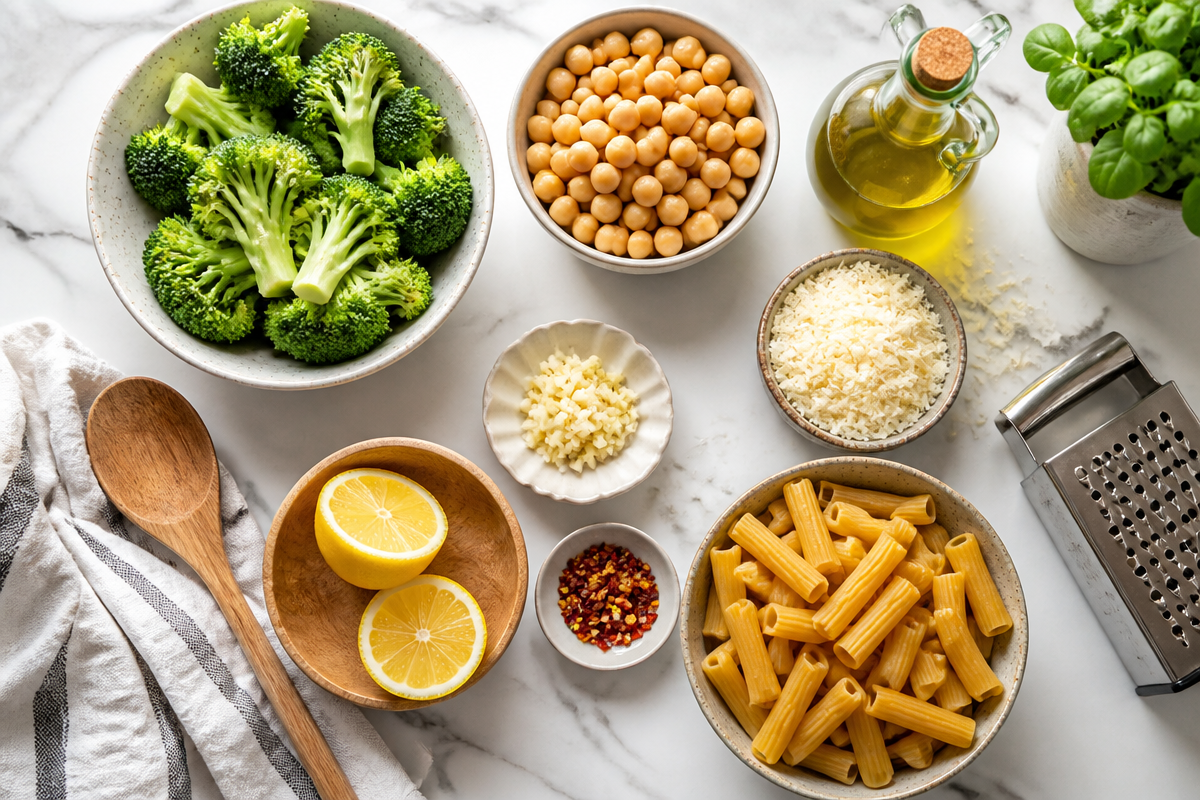 Deliciously Simple Broccoli Chickpea Pasta for Busy Nights