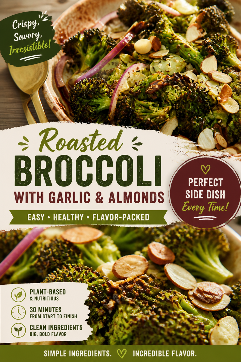 Charred Broccoli and Almond Salad