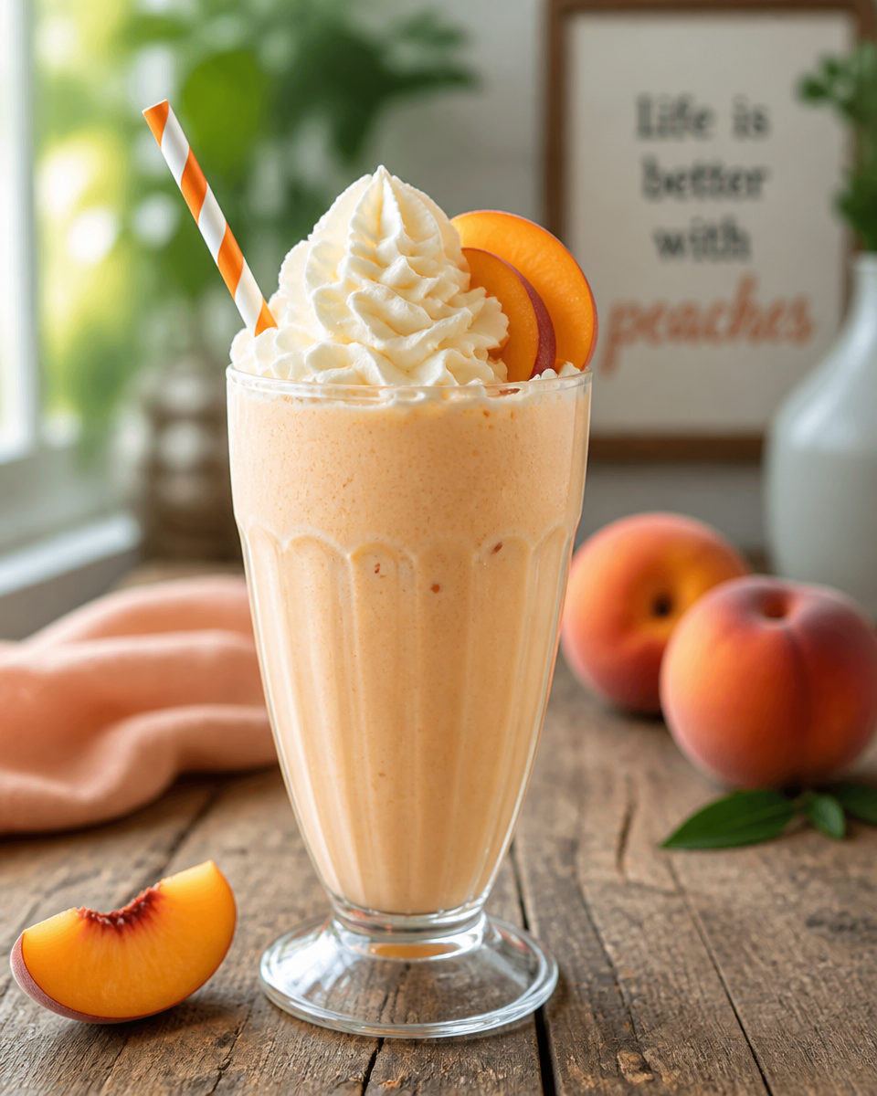 Copycat Chick-fil-A Peach Milkshake