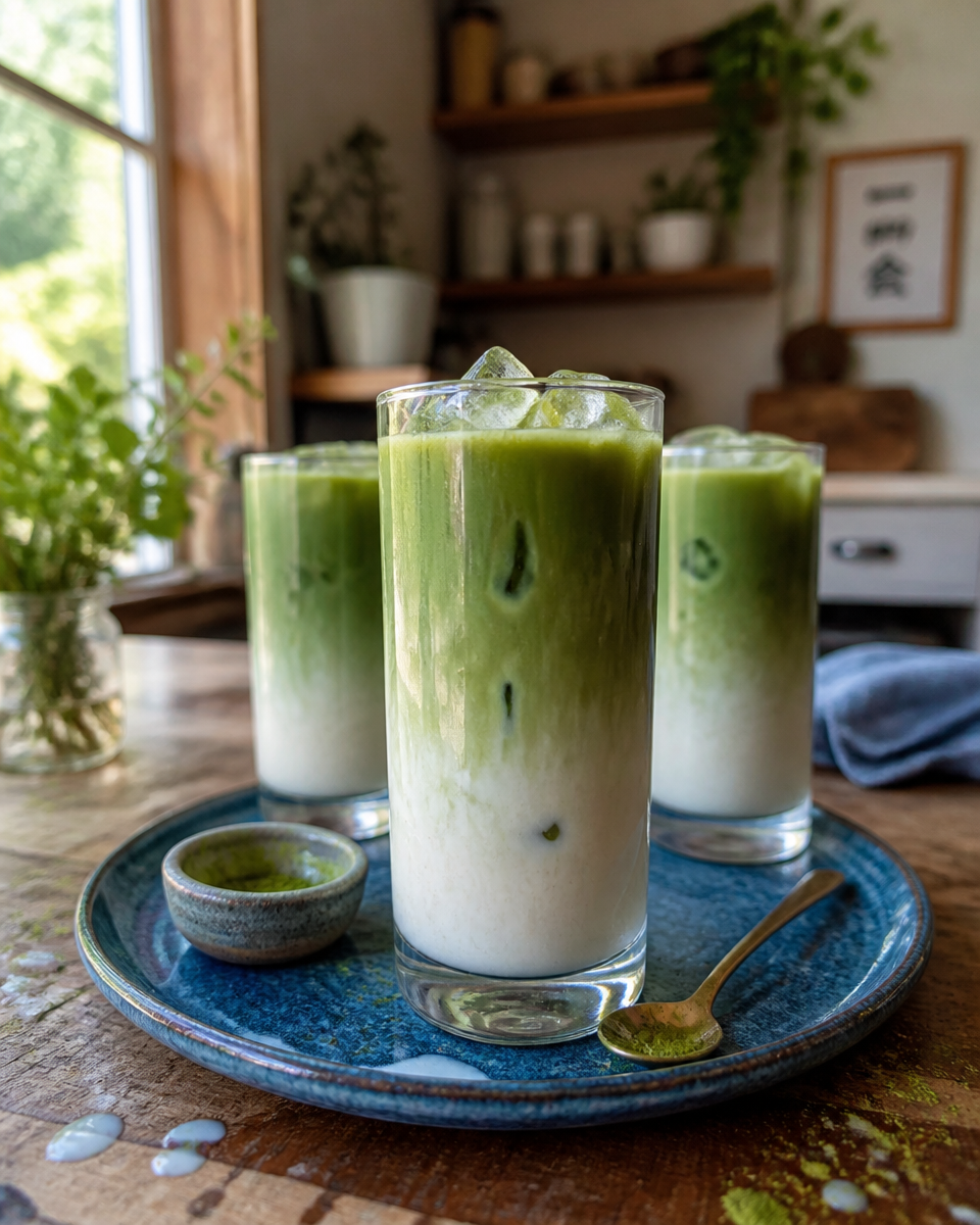 Coconut Matcha Latte (Iced)