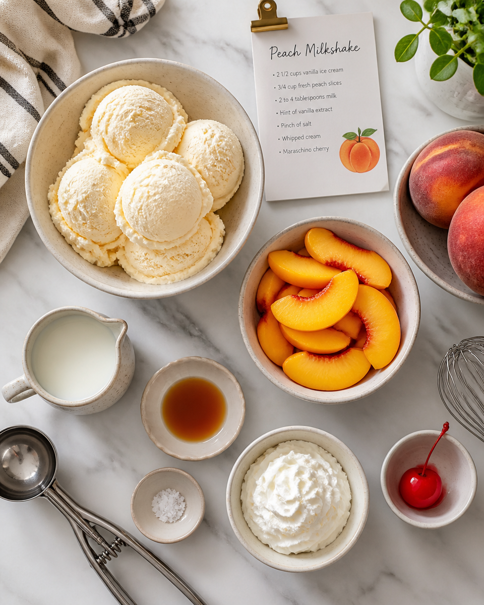 Copycat Chick-fil-A Peach Milkshake