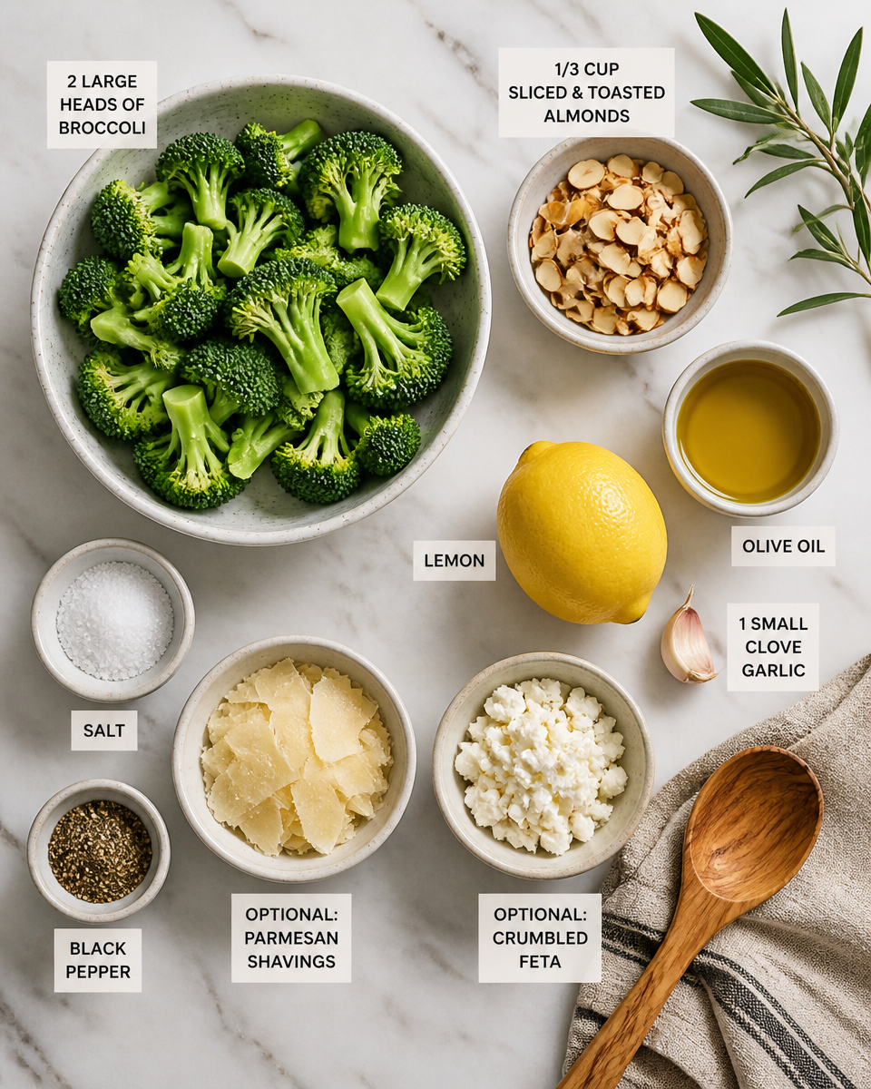 Charred Broccoli and Almond Salad