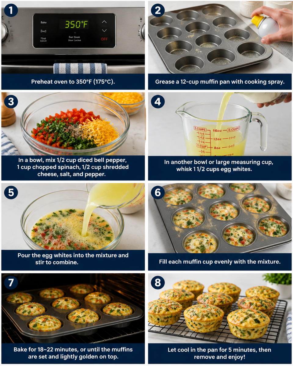 Cheesy Egg White Muffins