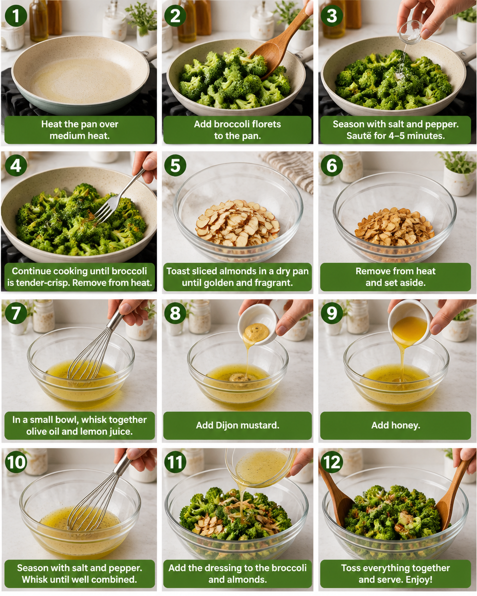 Charred Broccoli and Almond Salad