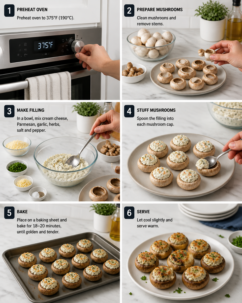 Stuffed Mushrooms with Cream Cheese