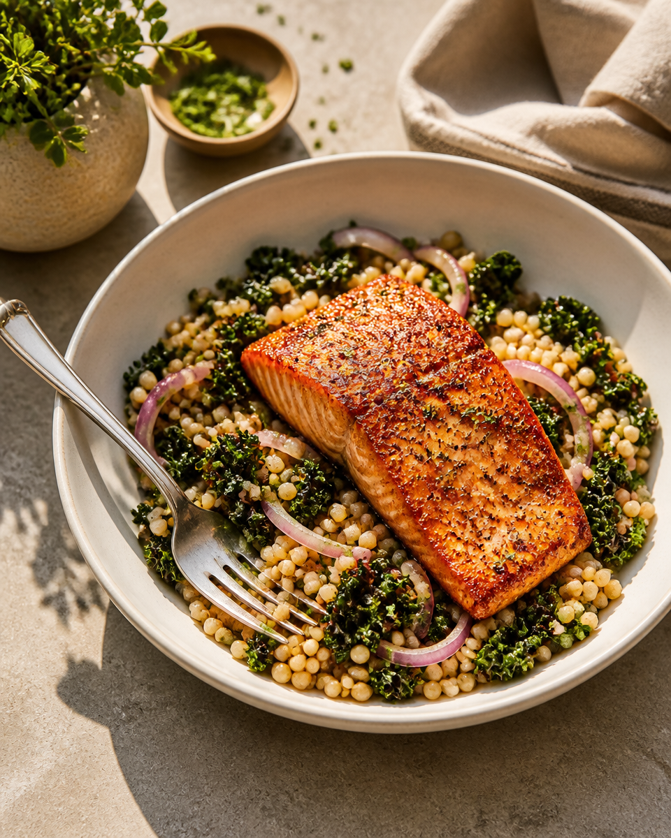 Easy Grain Bowl with Salmon — Healthy Lunch