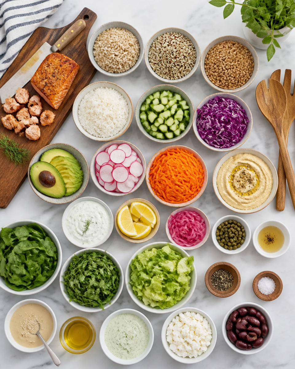 Easy Grain Bowl with Salmon — Healthy Lunch