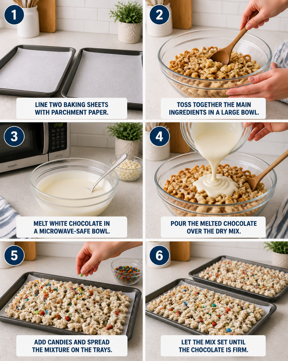 Easy Trash Mix Snack — Sweet Salty Party