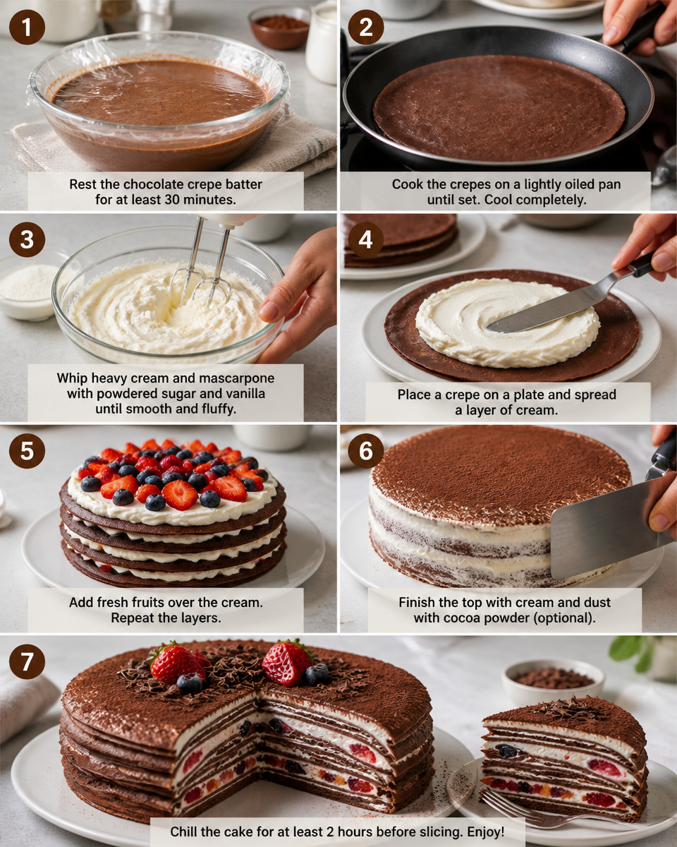 Easy Crepe Cake — Mille Crepe French Stack