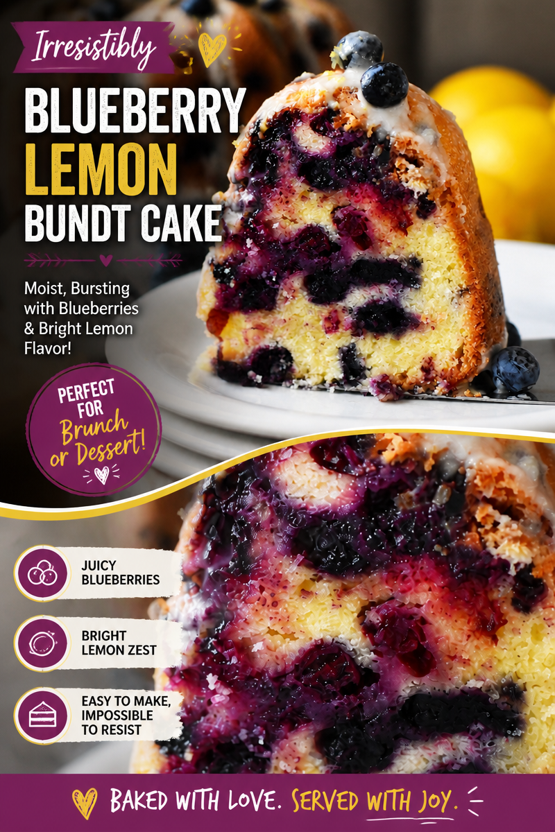 Lemon Blueberry Bundt Cake