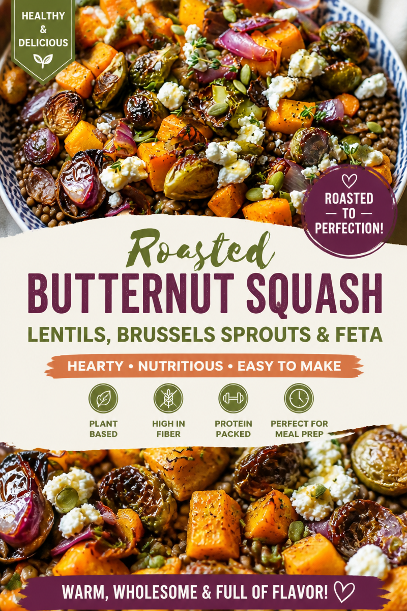 Warm Lentil and Roasted Veggie Salad