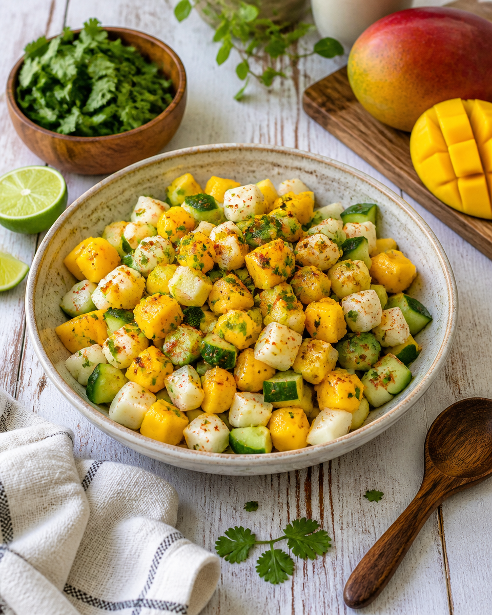 Jicama Mango Salad with Lime