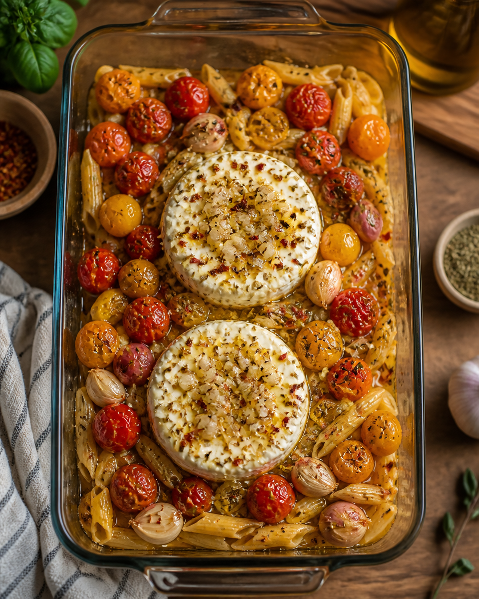 Baked Feta Pasta variations