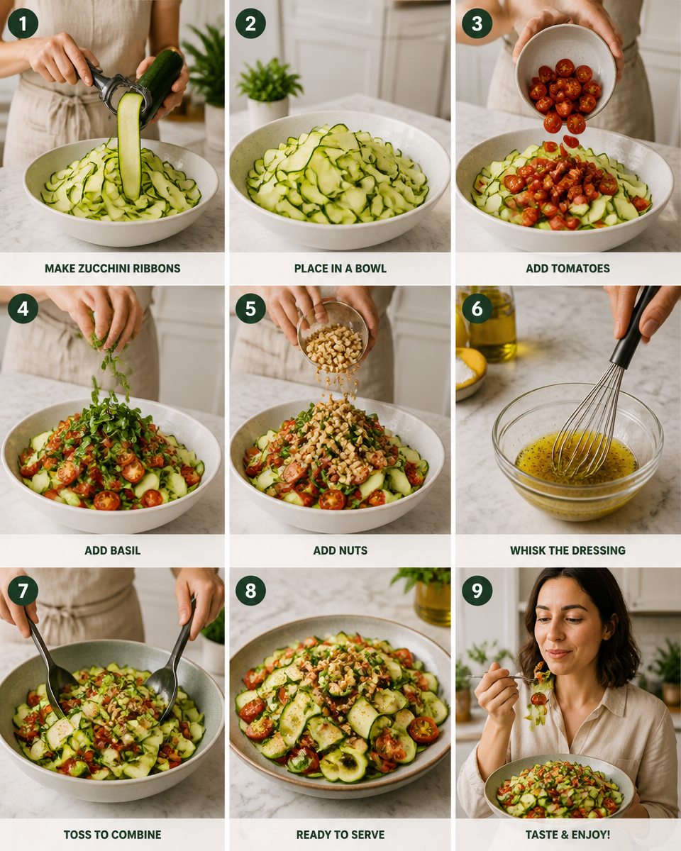 Zucchini Ribbon Salad