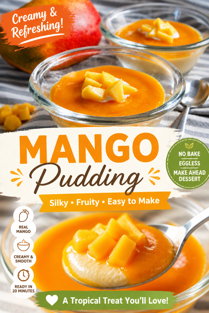 Easy Panna Cotta with Mango — Italian Gelatin
