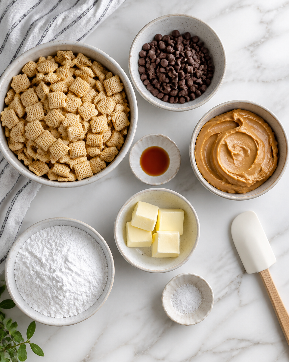 Easy Puppy Chow — Muddy Buddies Chocolate Peanut