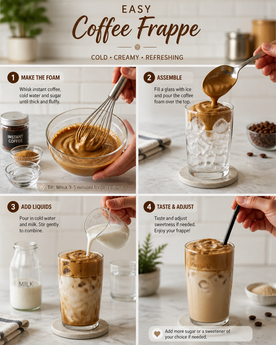 Easy Coffee Frappe — Greek Blended Iced